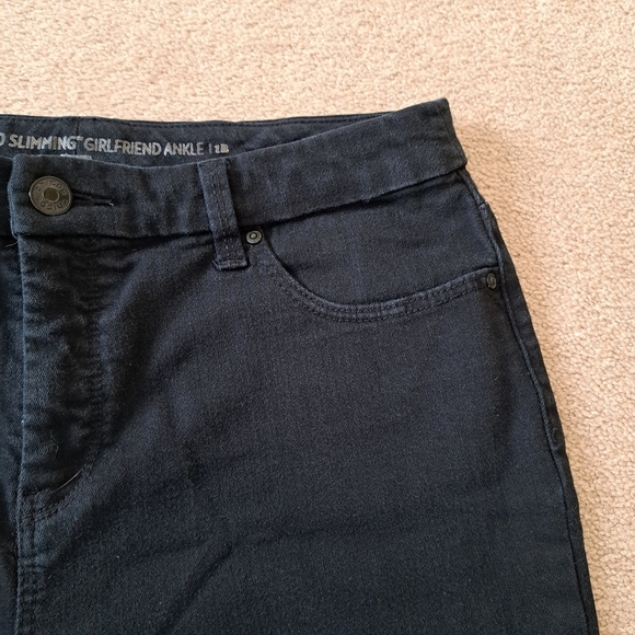 Chico's So Slimming Girlfriend Jeans Women's 8/10 Chicos Size 1 Black Denim Pant - Picture 4 of 14